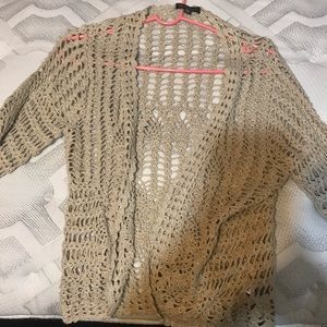 Glittery see through cardigan